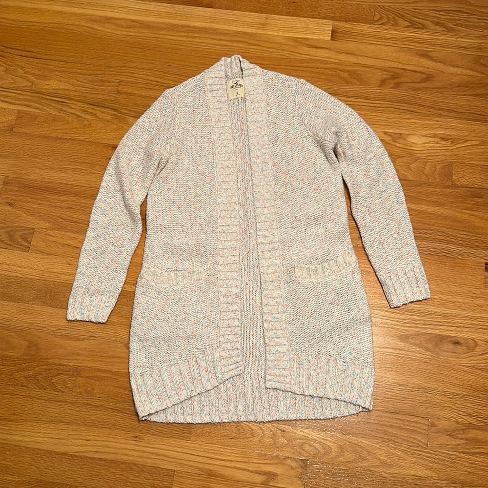 Hollister Small Cream Colorful Cardigan